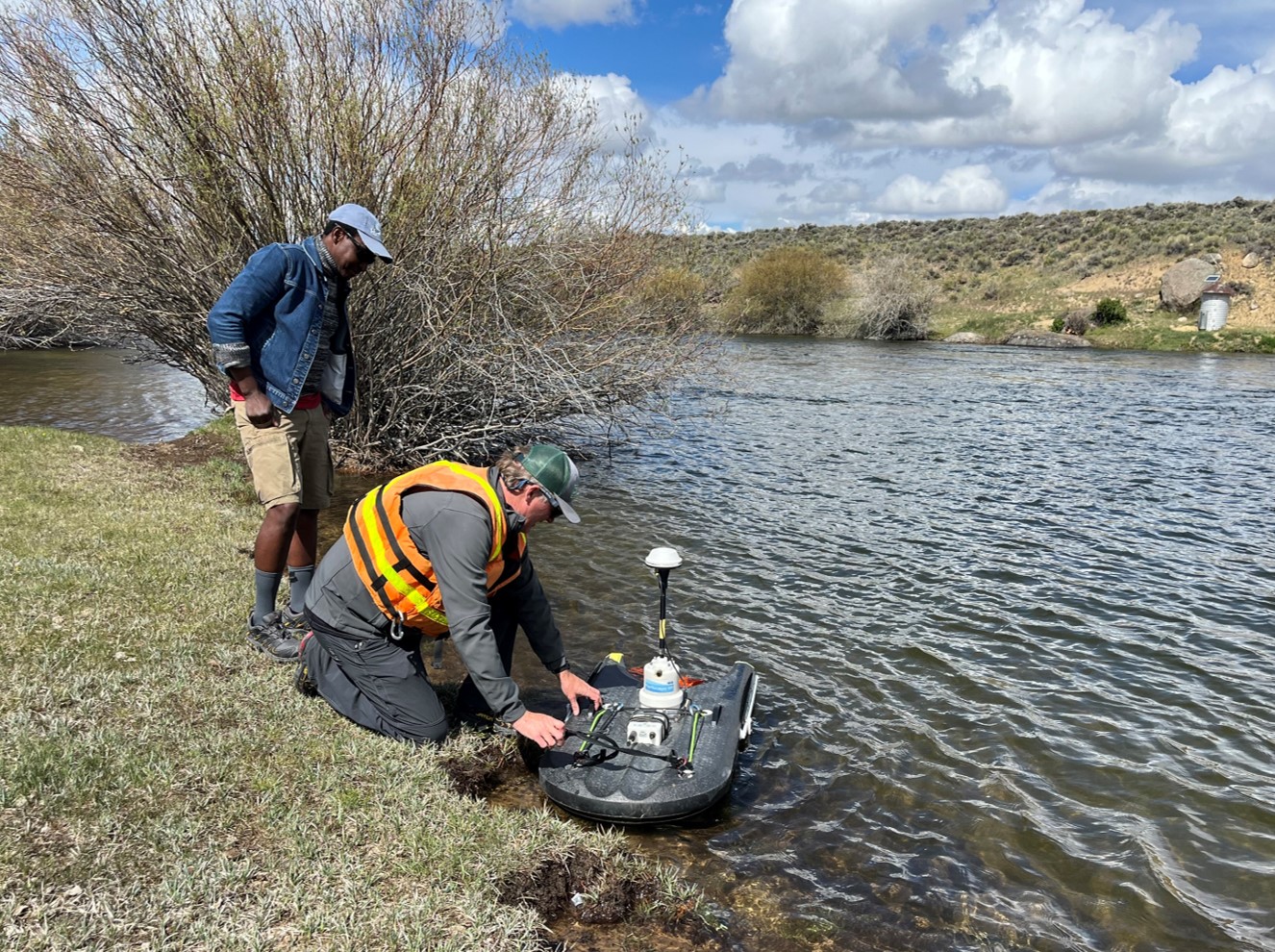 Measurements taken with upgraded stream gage.